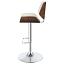Ecru and Chrome Bar Stool