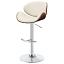 Ecru and Chrome Bar Stool