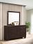 Dark Cocoa Dresser with Mirror
