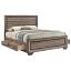 Washed Taupe Bed