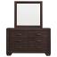 Dark Cocoa Dresser with Mirror