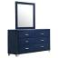 Blue Dresser with Mirror