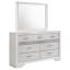 White Dresser with Mirror