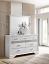 White Dresser with Mirror