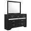 Black Dresser with Mirror