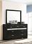 Black Dresser with Mirror