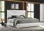White High Gloss Panel Bed