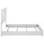 White High Gloss Panel Bed