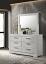 White High Gloss Dresser with Mirror