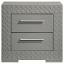 Grey High Gloss Nightstand