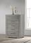 Grey High Gloss Chest