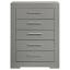 Grey High Gloss Chest
