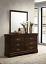 Cappuccino Dresser with Mirror