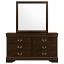 Cappuccino Dresser with Mirror