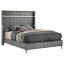 Grey Wingback Bed