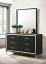 Black Dresser and Mirror