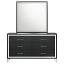 Black Dresser and Mirror