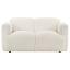 White Track Arm Loveseat