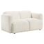 White Track Arm Loveseat