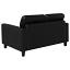 Black Track Arm Loveseat