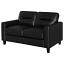 Black Track Arm Loveseat