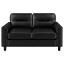 Black Track Arm Loveseat