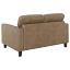 Brown Track Arm Loveseat