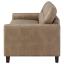 Brown Track Arm Loveseat
