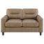 Brown Track Arm Loveseat