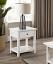 Distressed White 1-drawer End Table