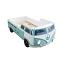 Teal Peace Bus Twin Bed