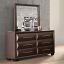 Espresso Dresser with Mirror