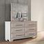 White Oak Dresser with Mirror