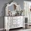 Pearl White Dresser with Mirror