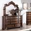 Brown Cherry Dresser with Mirror