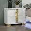 White/Gold Nightstand
