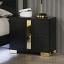 Black/Gold Nightstand