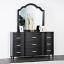 Black Dresser with Mirror