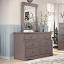 Gray Dresser with Mirror