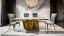 Chrome Dining Table with Silver/Gold Chair
