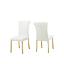 Gold/White Side Chair