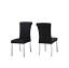 Silver/Black Side Chair