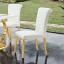Gold/White Side Chair