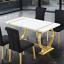 Gold/White Dining Table