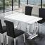 Silver/White Dining Table