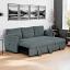 Dark Gray Sectional w/ Pull Out
