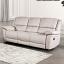 Off-White Sofa Manual Recliner