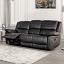 Black Sofa Manual Recliner