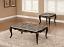 Dark Walnut Coffee Table with End Table