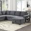 Dark Gray Sleeper Sofa Sectional